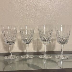 Large Crystal Wine Glass Set ( set of 4)
